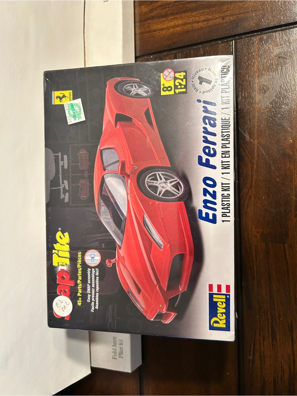 Revell Enzo Ferrari 1:24 Red Plastic Model Kit